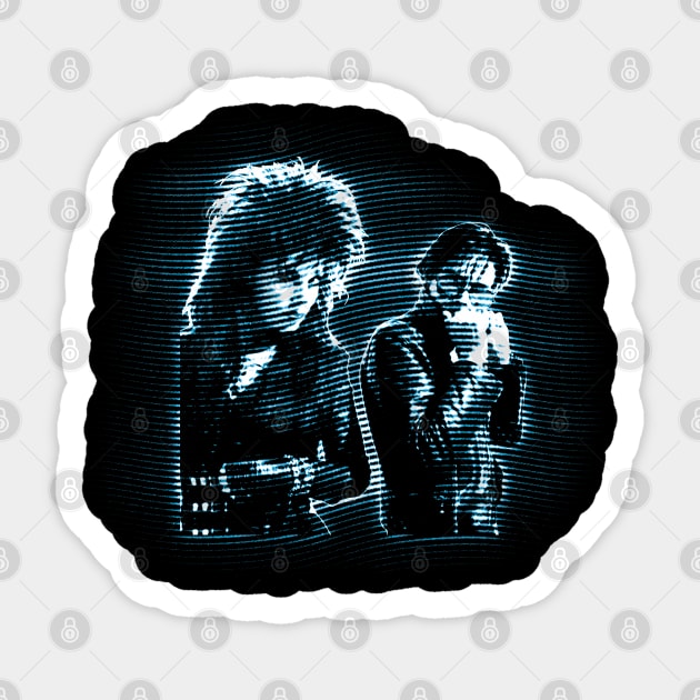 Sisters Of Mercy Forever Pay Tribute to the Iconic Darkwave Band with a Classic Music-Inspired Tee Sticker by QueenSNAKE